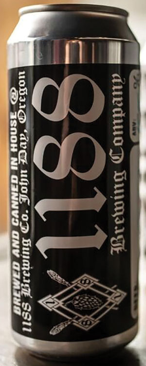 a 16-oz. can of 1188 Brewing Company's beer