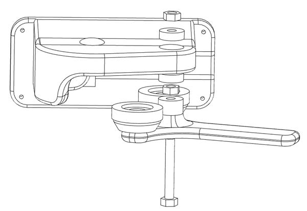 schematics for the right axis found at the top of the can seamer