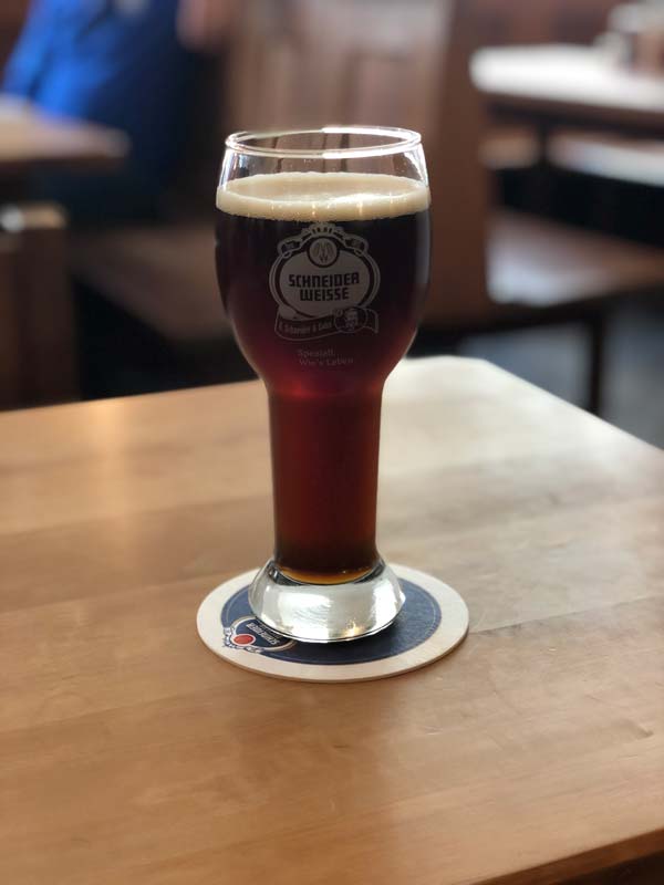 schneider weisse beer at the brewery