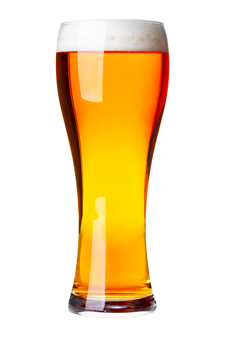 Glass of pilsner.